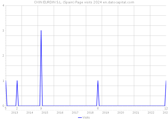 OXIN EURDIN S.L. (Spain) Page visits 2024 