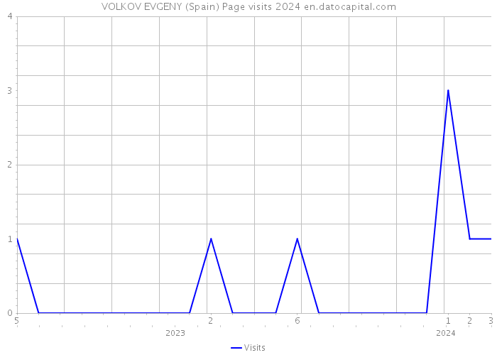 VOLKOV EVGENY (Spain) Page visits 2024 