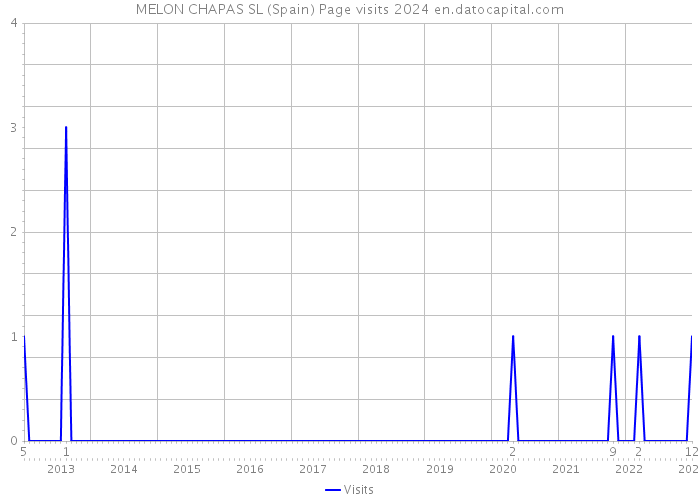 MELON CHAPAS SL (Spain) Page visits 2024 