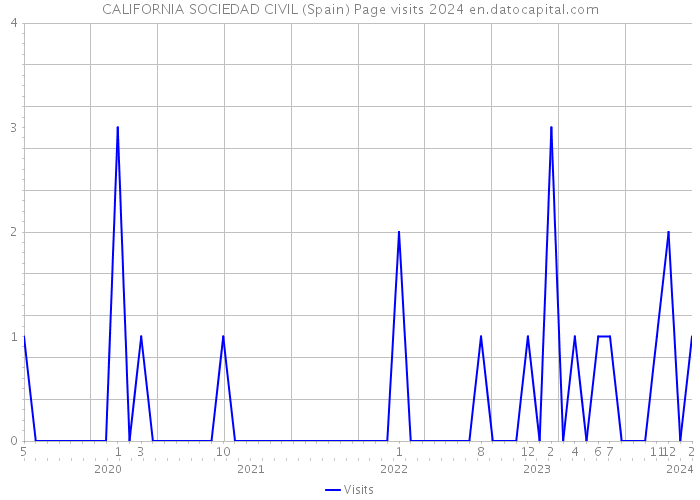 CALIFORNIA SOCIEDAD CIVIL (Spain) Page visits 2024 