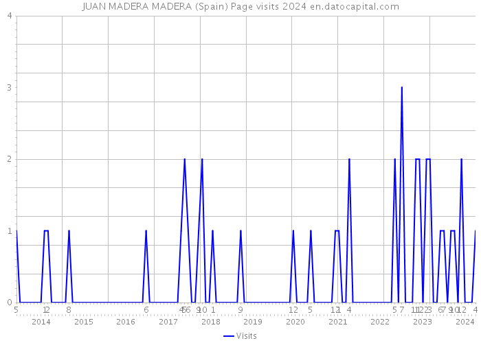JUAN MADERA MADERA (Spain) Page visits 2024 