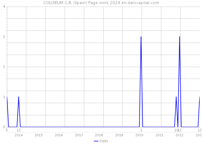 COLISEUM C.B. (Spain) Page visits 2024 