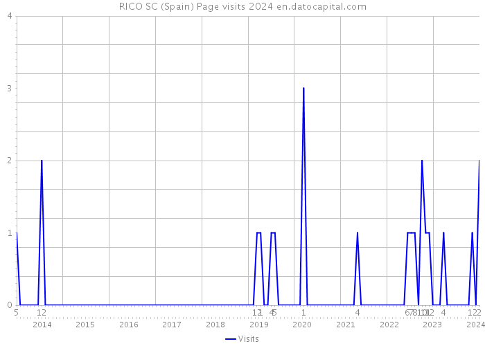 RICO SC (Spain) Page visits 2024 