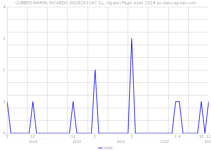 CUBERO MARIN, RICARDO 002824114C S.L. (Spain) Page visits 2024 