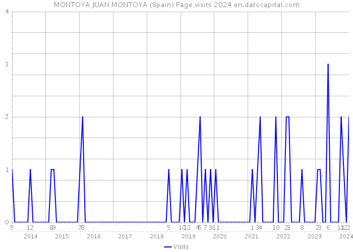 MONTOYA JUAN MONTOYA (Spain) Page visits 2024 