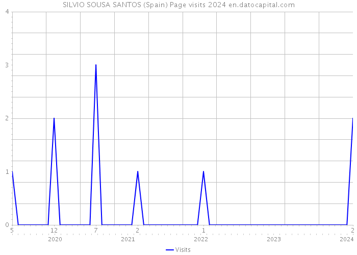 SILVIO SOUSA SANTOS (Spain) Page visits 2024 