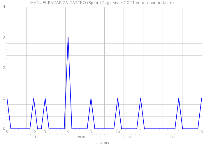 MANUEL BACARIZA CASTRO (Spain) Page visits 2024 