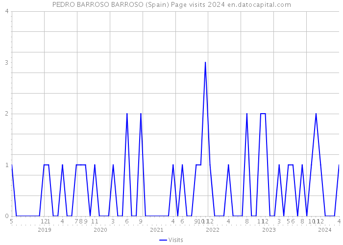 PEDRO BARROSO BARROSO (Spain) Page visits 2024 