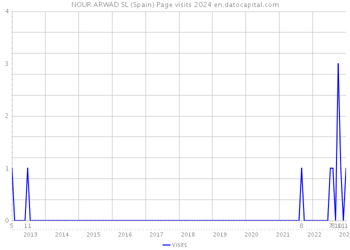 NOUR ARWAD SL (Spain) Page visits 2024 
