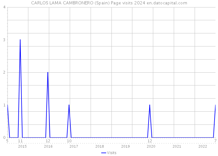 CARLOS LAMA CAMBRONERO (Spain) Page visits 2024 