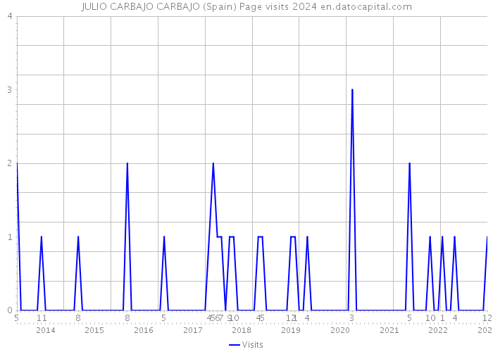 JULIO CARBAJO CARBAJO (Spain) Page visits 2024 