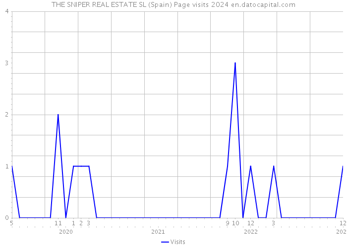 THE SNIPER REAL ESTATE SL (Spain) Page visits 2024 