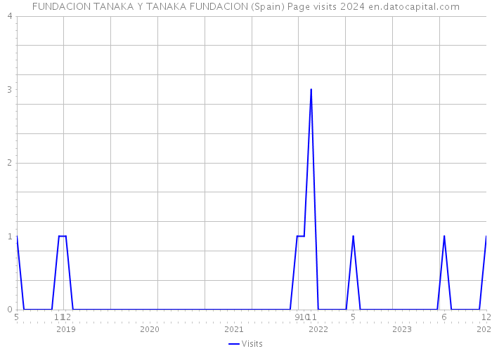 FUNDACION TANAKA Y TANAKA FUNDACION (Spain) Page visits 2024 