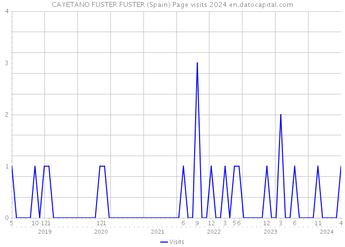 CAYETANO FUSTER FUSTER (Spain) Page visits 2024 