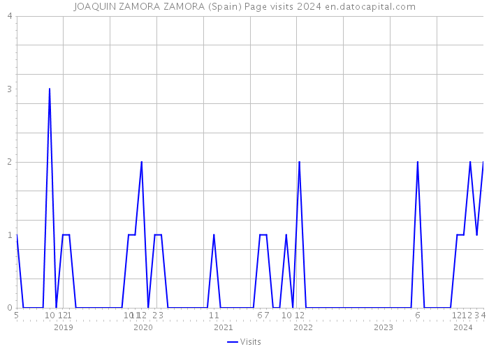 JOAQUIN ZAMORA ZAMORA (Spain) Page visits 2024 