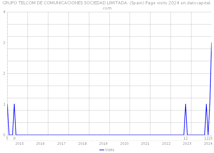 GRUPO TELCOM DE COMUNICACIONES SOCIEDAD LIMITADA. (Spain) Page visits 2024 