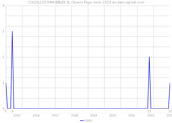 COGOLLOS INMUEBLES SL (Spain) Page visits 2024 