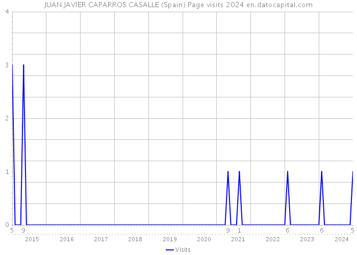 JUAN JAVIER CAPARROS CASALLE (Spain) Page visits 2024 