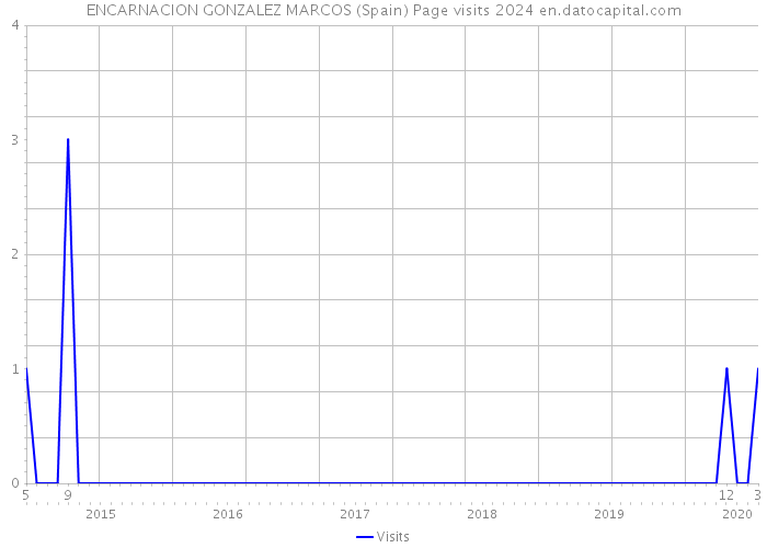 ENCARNACION GONZALEZ MARCOS (Spain) Page visits 2024 