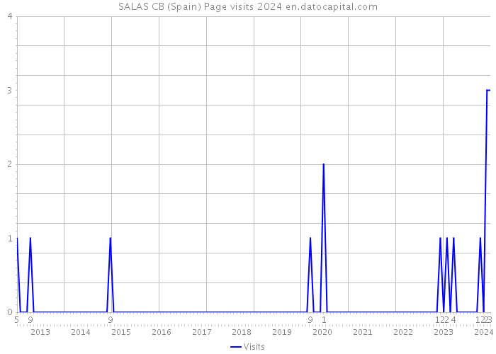 SALAS CB (Spain) Page visits 2024 