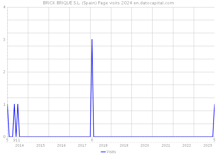 BRICK BRIQUE S.L. (Spain) Page visits 2024 