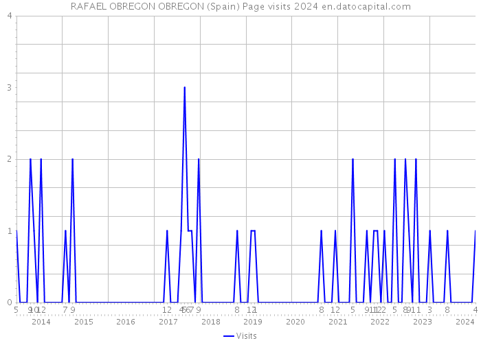 RAFAEL OBREGON OBREGON (Spain) Page visits 2024 
