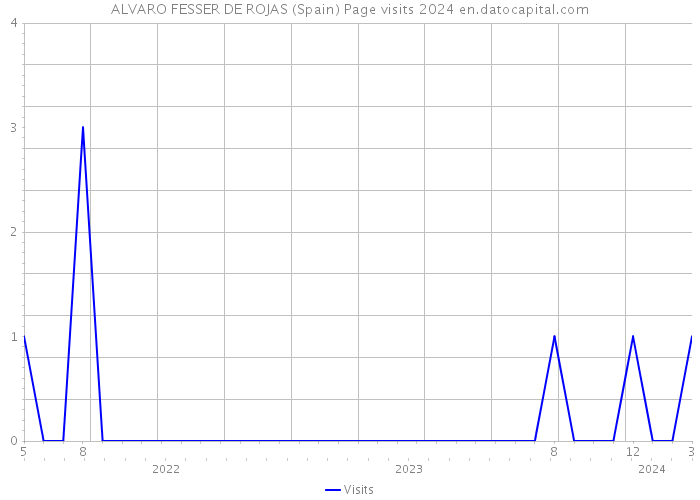 ALVARO FESSER DE ROJAS (Spain) Page visits 2024 