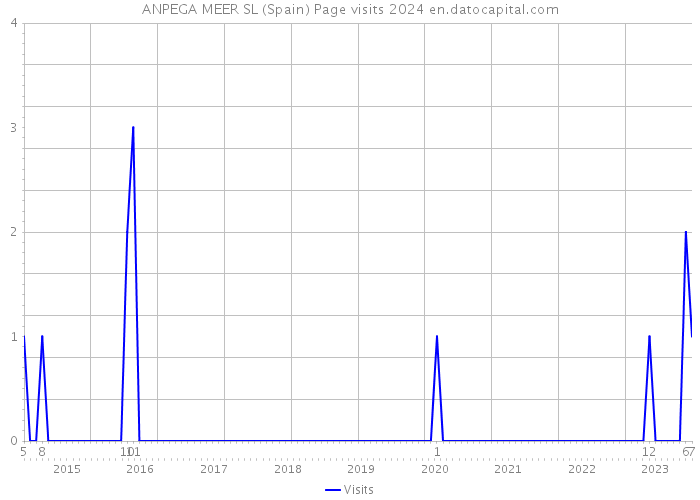 ANPEGA MEER SL (Spain) Page visits 2024 