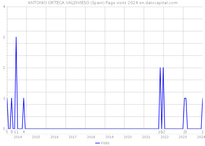 ANTONIO ORTEGA VALDIVIESO (Spain) Page visits 2024 