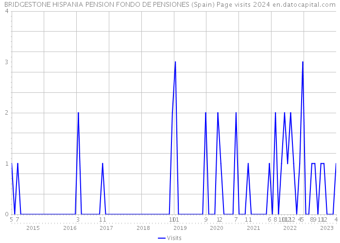 BRIDGESTONE HISPANIA PENSION FONDO DE PENSIONES (Spain) Page visits 2024 
