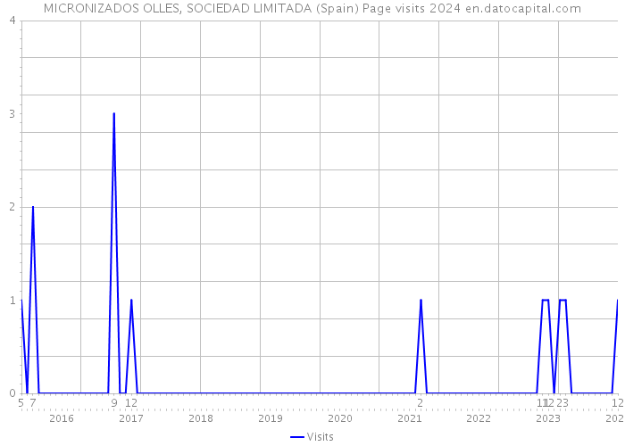 MICRONIZADOS OLLES, SOCIEDAD LIMITADA (Spain) Page visits 2024 