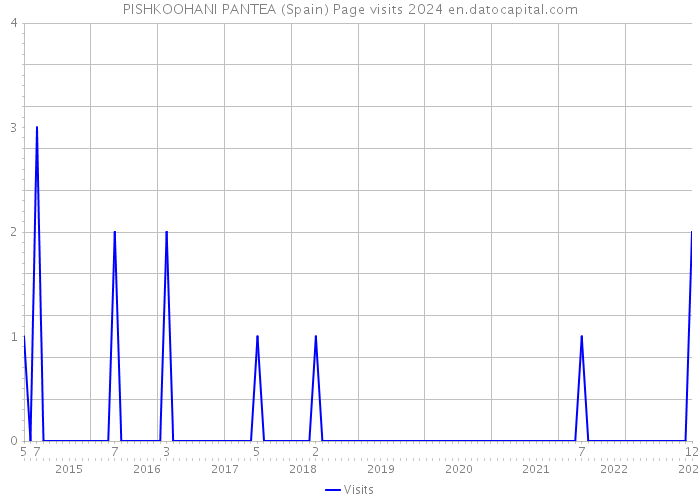 PISHKOOHANI PANTEA (Spain) Page visits 2024 