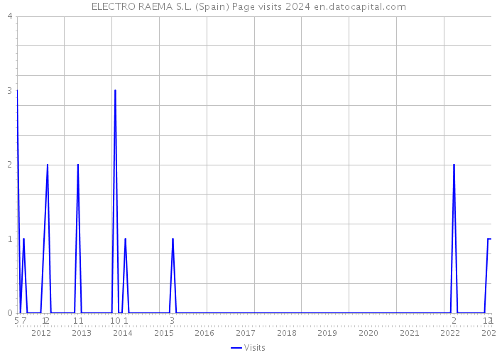 ELECTRO RAEMA S.L. (Spain) Page visits 2024 