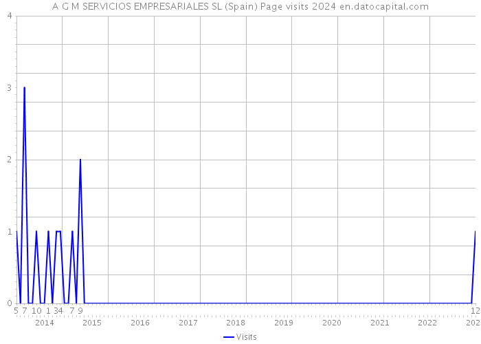 A G M SERVICIOS EMPRESARIALES SL (Spain) Page visits 2024 