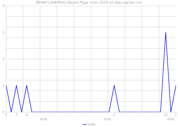 ZENAH LANDMAN (Spain) Page visits 2024 