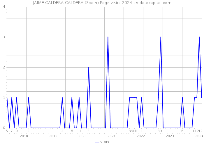 JAIME CALDERA CALDERA (Spain) Page visits 2024 
