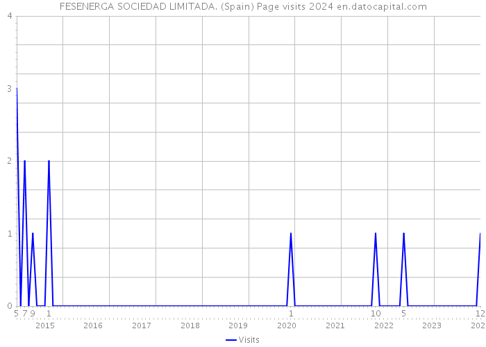 FESENERGA SOCIEDAD LIMITADA. (Spain) Page visits 2024 