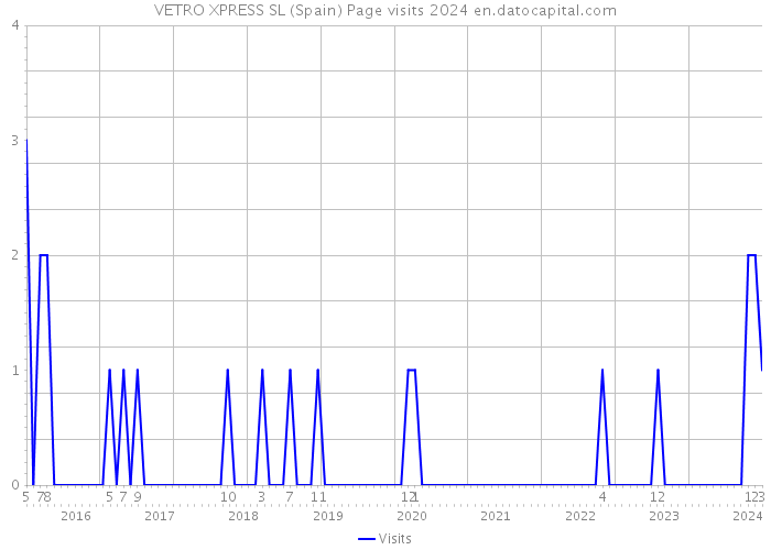 VETRO XPRESS SL (Spain) Page visits 2024 