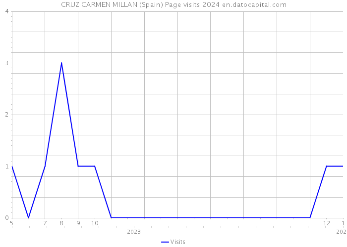 CRUZ CARMEN MILLAN (Spain) Page visits 2024 