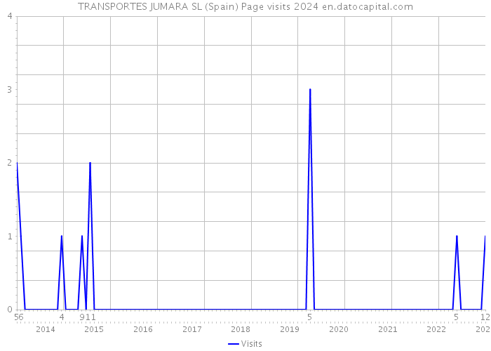 TRANSPORTES JUMARA SL (Spain) Page visits 2024 