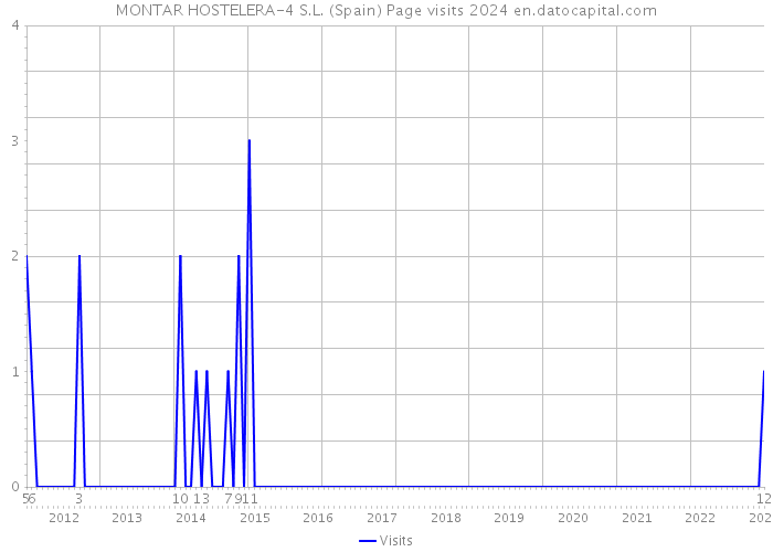 MONTAR HOSTELERA-4 S.L. (Spain) Page visits 2024 