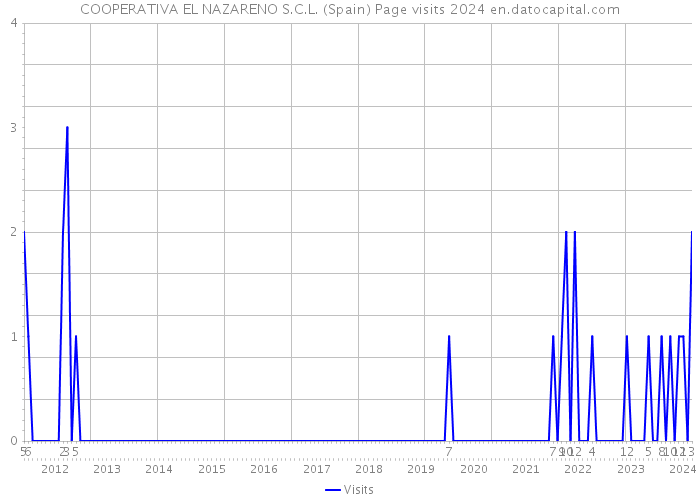 COOPERATIVA EL NAZARENO S.C.L. (Spain) Page visits 2024 