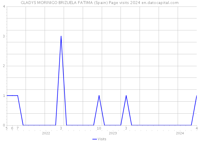 GLADYS MORINIGO BRIZUELA FATIMA (Spain) Page visits 2024 