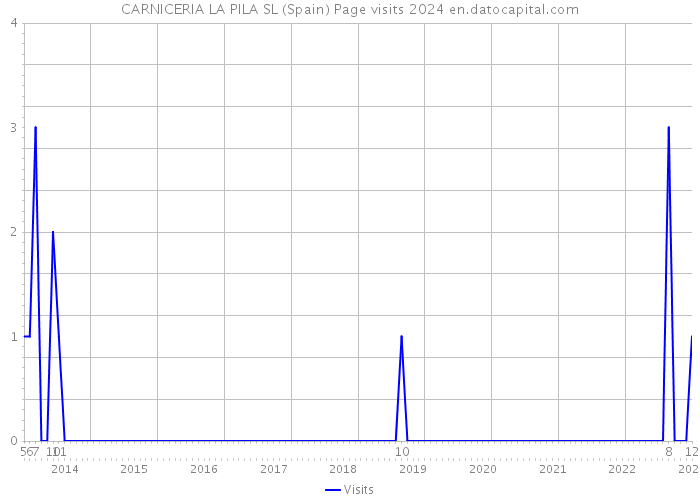 CARNICERIA LA PILA SL (Spain) Page visits 2024 
