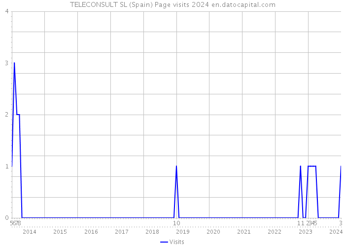 TELECONSULT SL (Spain) Page visits 2024 