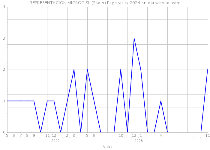 REPRESENTACION MICROO SL (Spain) Page visits 2024 