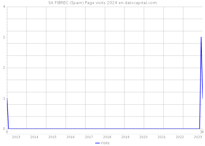 SA FIBREC (Spain) Page visits 2024 