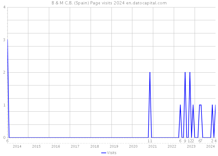 B & M C.B. (Spain) Page visits 2024 