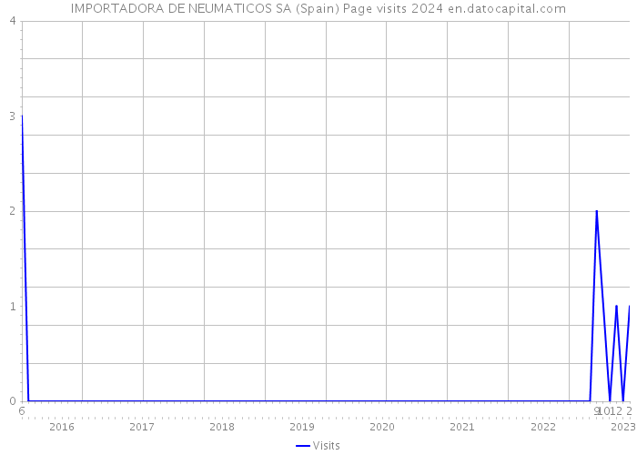 IMPORTADORA DE NEUMATICOS SA (Spain) Page visits 2024 