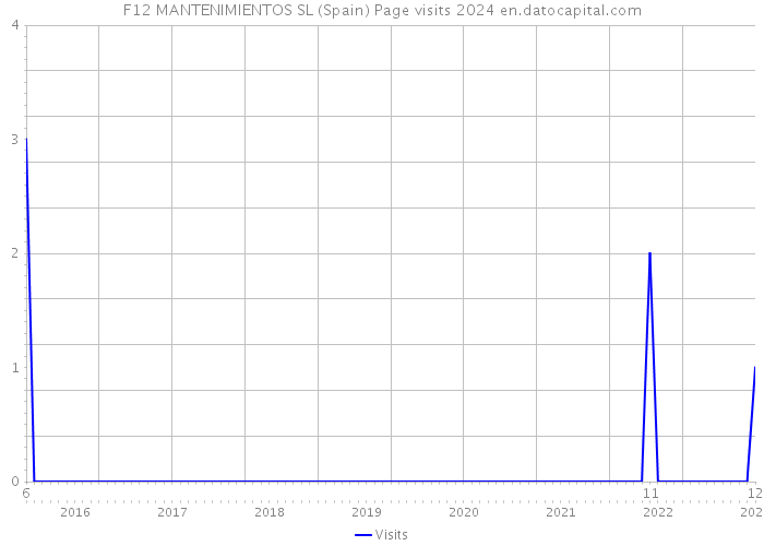 F12 MANTENIMIENTOS SL (Spain) Page visits 2024 